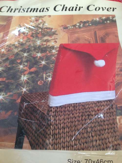 Christmas decorations - Santa Hat chair cover