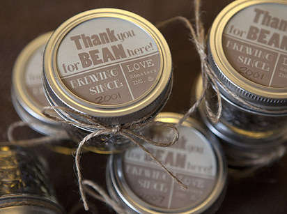 Wedding favours - Coffee Inspiration
