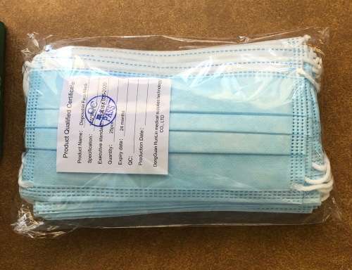 Disposable surgical masks 3 ply with earloop (25 pack)