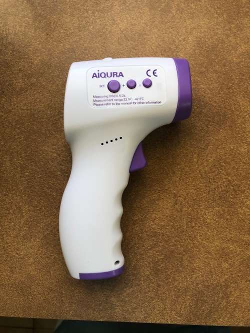 Thermometer non contact forehead infra red medically certified. Last one available.