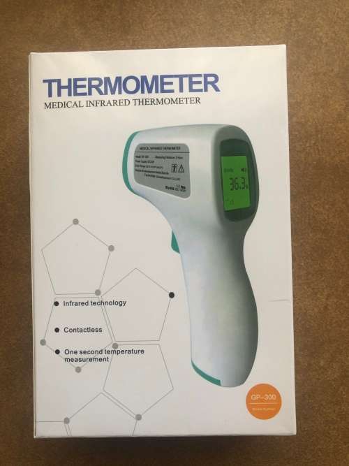 Thermometer non contact infra red medically certified. FDA approved.