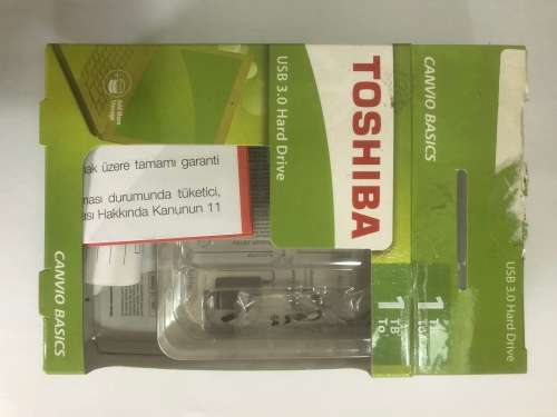 Toshiba USB 3 Hard drive. Like new condition.