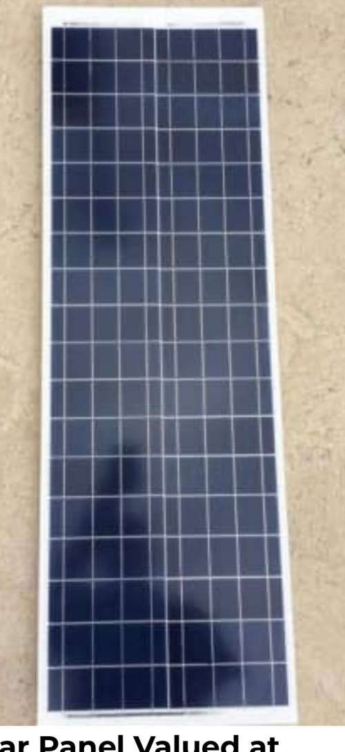 50W Solar panel valued at R1200