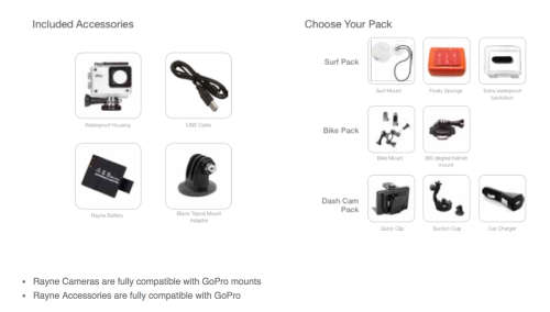 *LOCAL STOCK* Rayne X Edition Action Camera HD1080p Dash Cam Edition