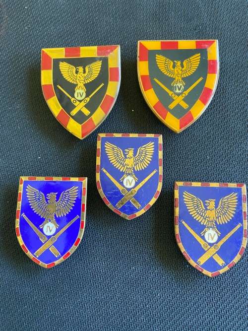4 Field Artillery Metal Flashes