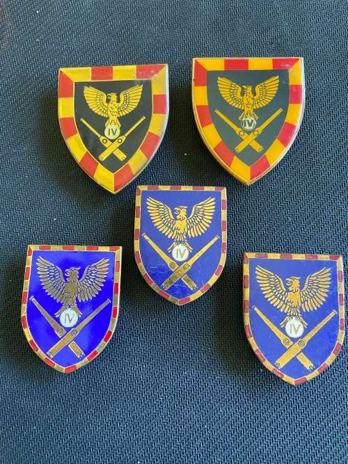 4 Field Artillery Metal Flashes