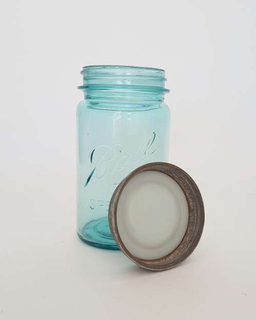 Blue vintage Ball jar