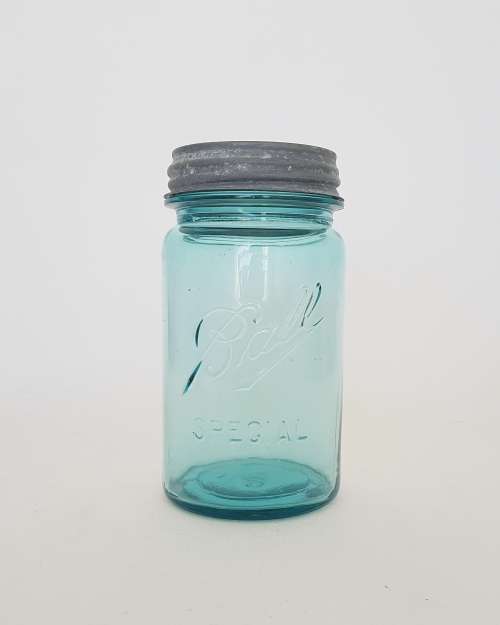 Blue vintage Ball jar