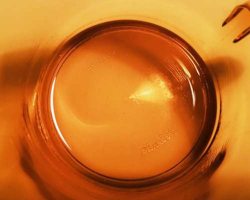 4 x Vintage amber Duralex coffee trios