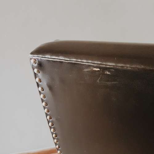 Retro vinyl office chairs - pair