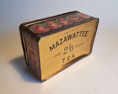 Mazzawattee tin with WW1 theme