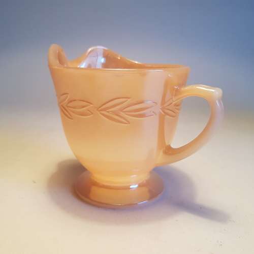 Vintage Fire King 'Peach lustreware' milk jug