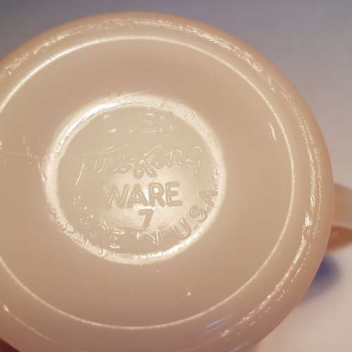 Vintage Fire King 'Peach lustreware' milk jug