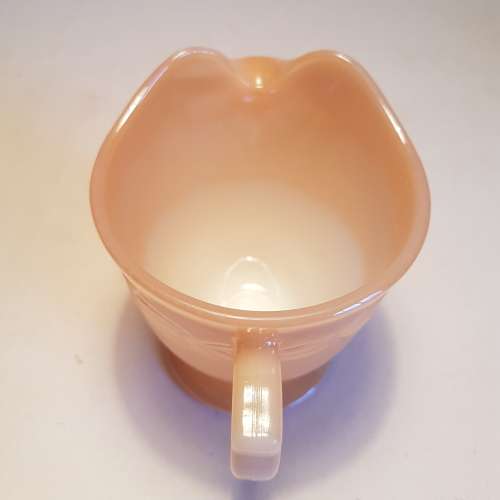 Vintage Fire King 'Peach lustreware' milk jug