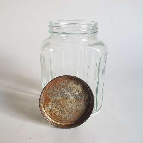 Vintage kitchen glass jar