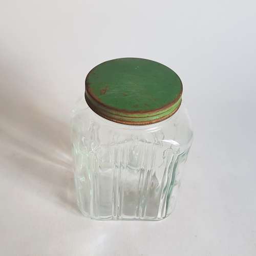 Vintage kitchen glass jar