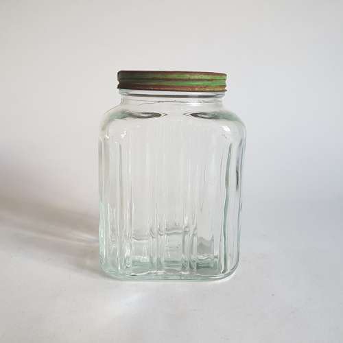 Vintage kitchen glass jar