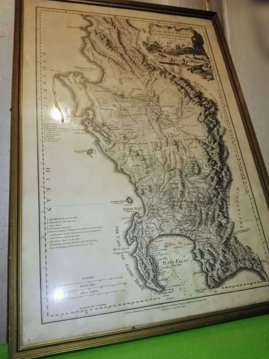 Antique Map of The Dutch Colony of the Cape of Good Hope 1795