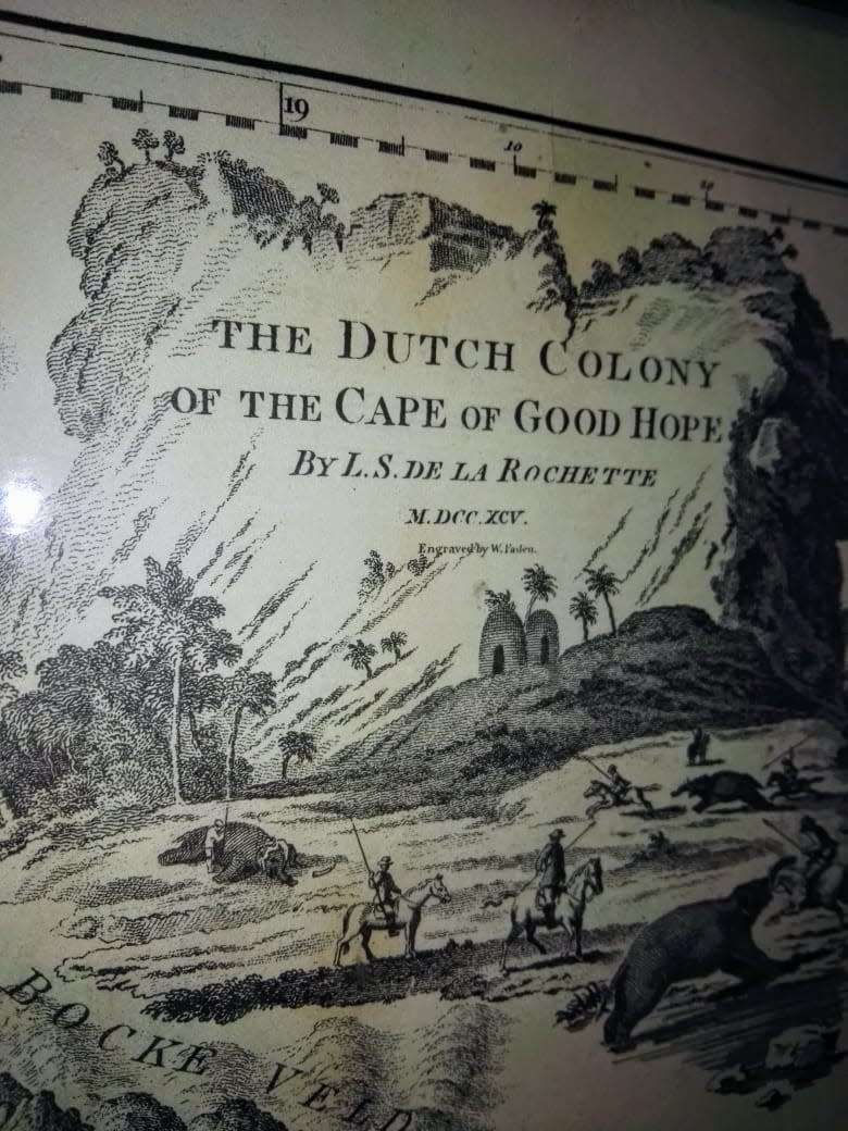 Antique Map of The Dutch Colony of the Cape of Good Hope 1795