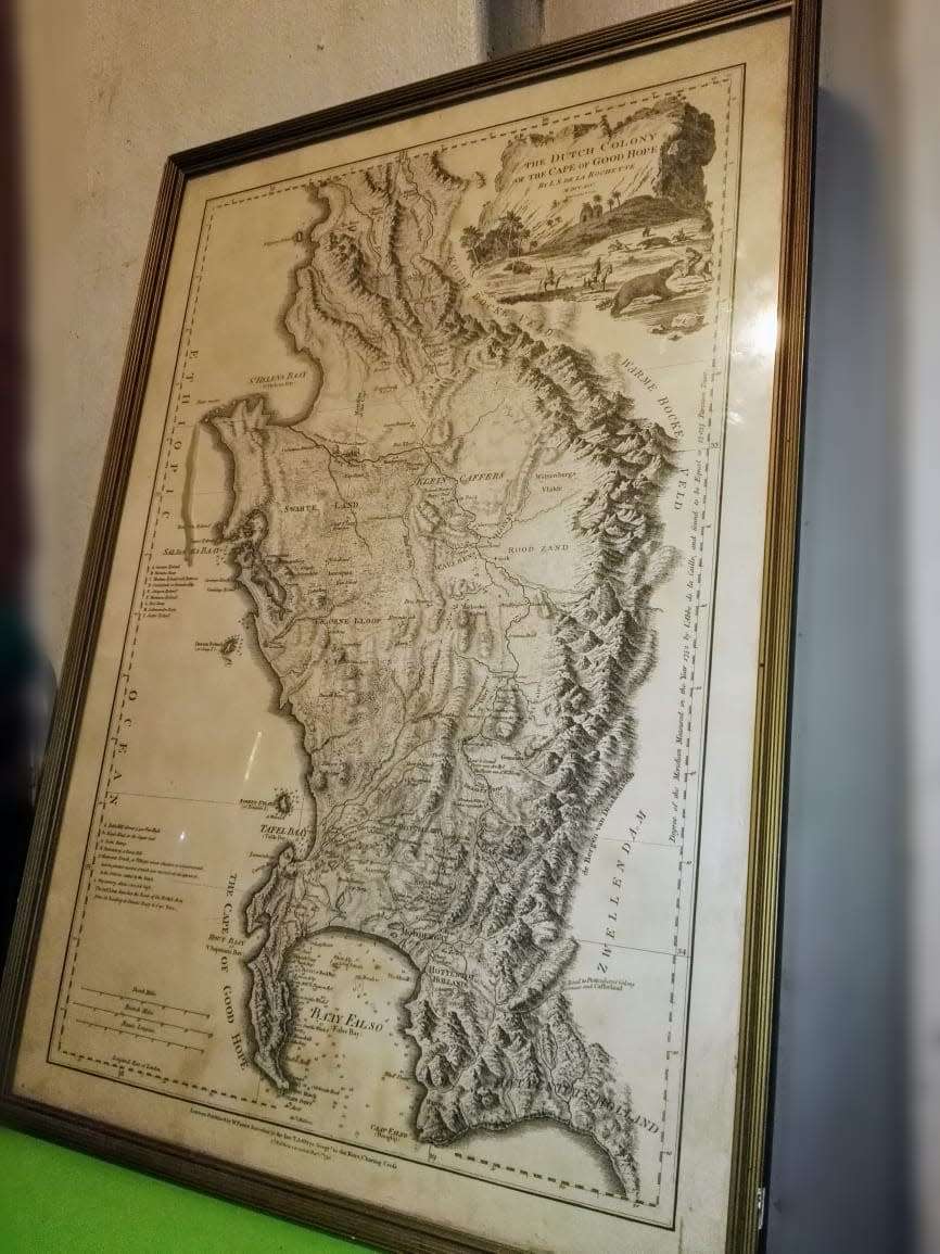 Antique Map of The Dutch Colony of the Cape of Good Hope 1795