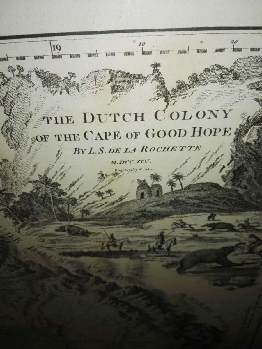 Antique Map of The Dutch Colony of the Cape of Good Hope 1795