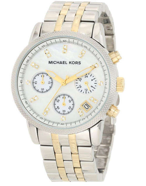 MICHAEL KORS CHRONOGRAPH 2 TONE LADIES WATCH