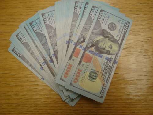 100pcs 100 Dollar Cash Bills Practice Training Paper Currency Money - Looks and feels Real