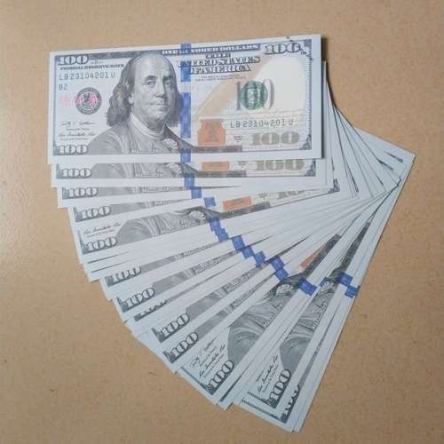 100pcs 100 Dollar Cash Bills Practice Training Paper Currency Money - Looks and feels Real