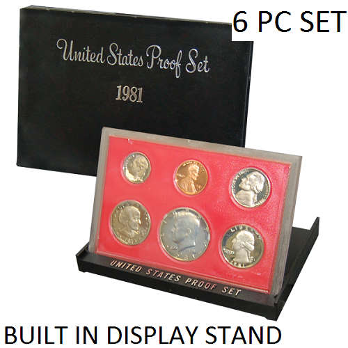US MINT 1981 6 COIN PROOF SET IN ORIGINAL GOVERNMENT PACKAGE