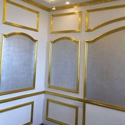 100 Pcs Art Craft Paper Gold Color Leaf Foil Sheet Decor Paper for Gilding DIY Craft Decoration