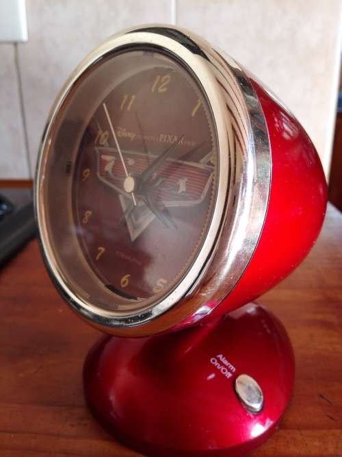 RARE DISNEY CARS CLOCK WITH ALARM -WORKING