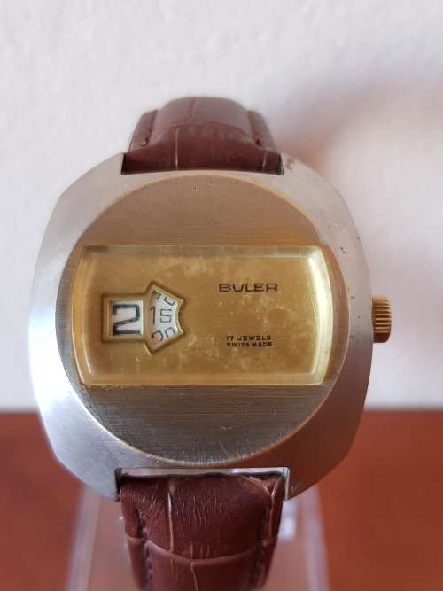 VINTAGE BULER "JUMP HOUR" MEN'S WATCH