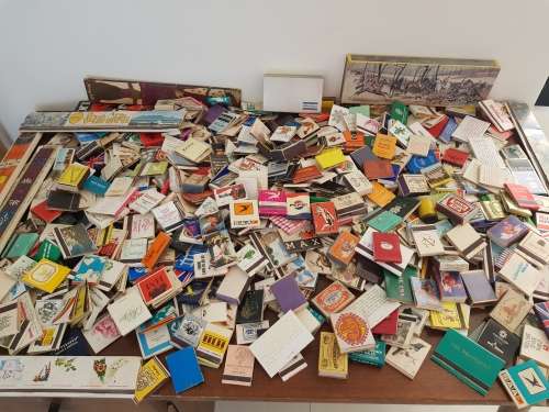MASSIVE COLLECTION OF MATCH BOOKS AND BOXES....CAMEL, MARLBORO, SAA ETC