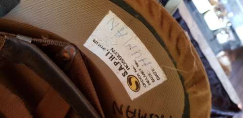 ARMY RUCKSACK AND HELMET- HIGHEST BID TAKES BOTH