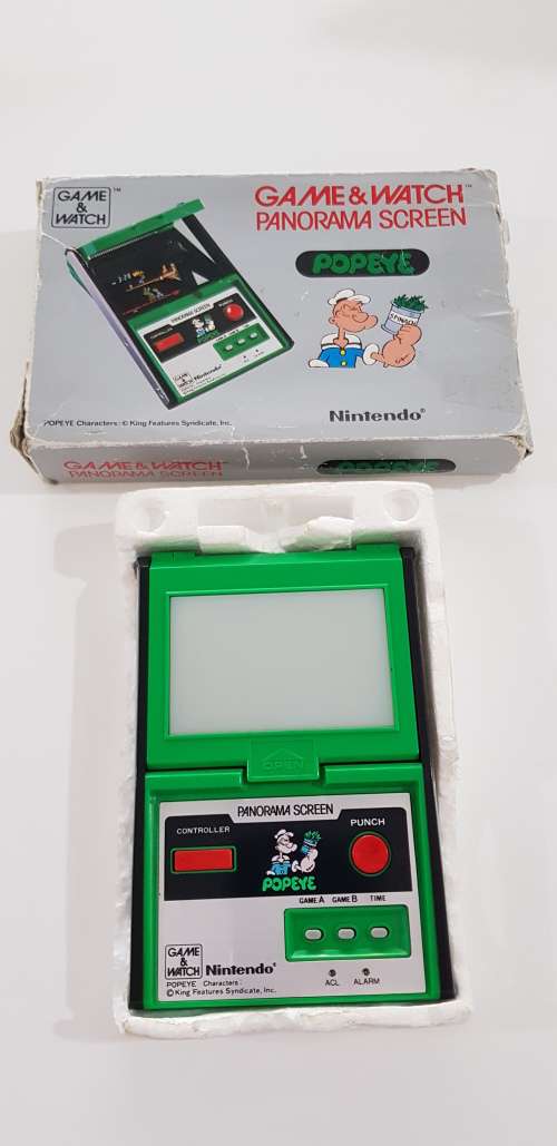 VINTAGE NINTENDO GAME AND WATCH POPEYE PANORAMA SCREEN