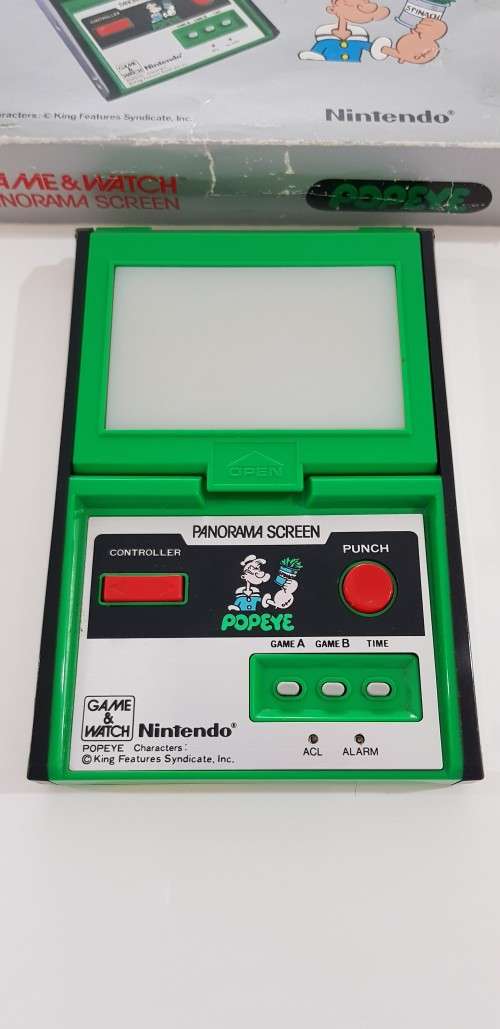 VINTAGE NINTENDO GAME AND WATCH POPEYE PANORAMA SCREEN