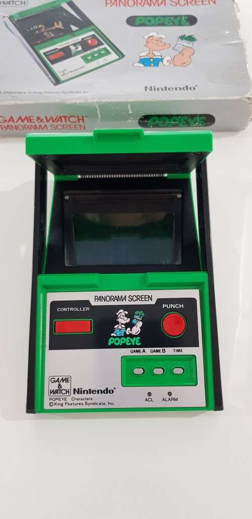 VINTAGE NINTENDO GAME AND WATCH POPEYE PANORAMA SCREEN