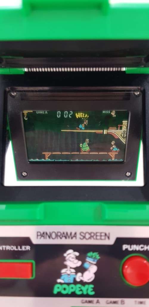 VINTAGE NINTENDO GAME AND WATCH POPEYE PANORAMA SCREEN