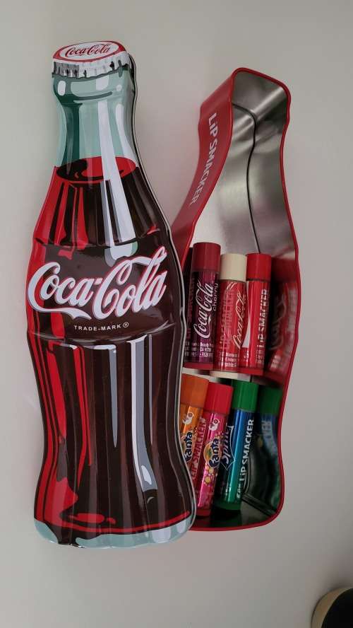 Coca-Cola LIP SMACKER Tin with 6 flavours LIP ICE -Unused