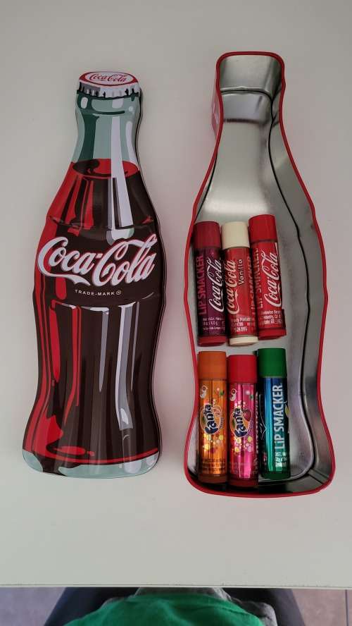 Coca-Cola LIP SMACKER Tin with 6 flavours LIP ICE -Unused