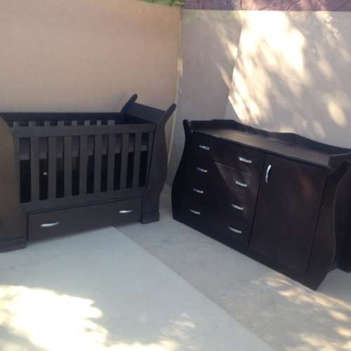 Sleigh Cot and Compactum Combo Sur 07