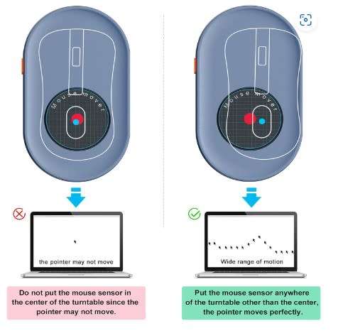 Vaydeer Undetectable Mouse Jiggler and ON/Off Switch Mouse Mover Simulator