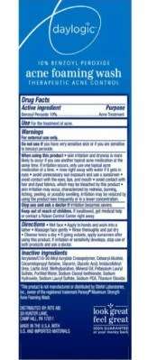 Daylogic 10 Benzoyl Peroxide Acne Foaming Wash 156ml