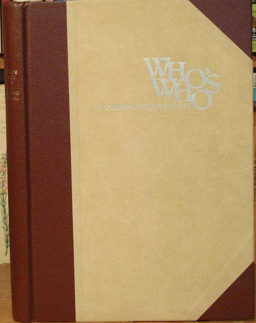 Horse Racing Book -  Who's Who in South African Racing 1983/84 - by PINNELL  C  R  R ed