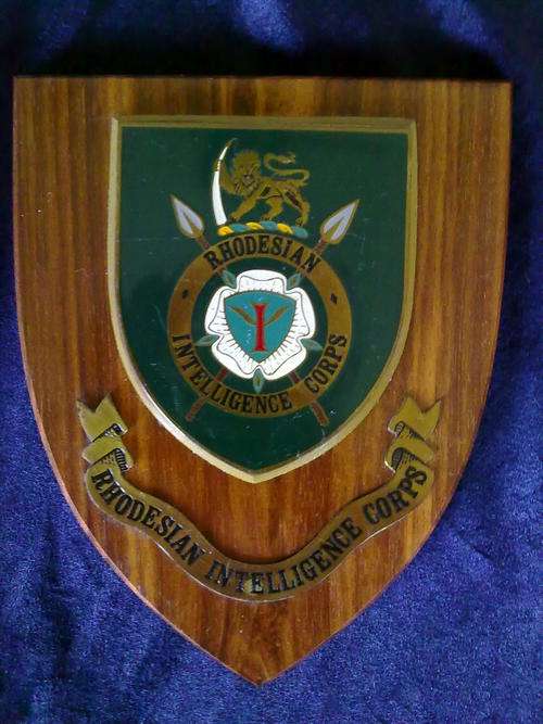 RHODESIAN INTELLIGENCE CORPS PLAQUES