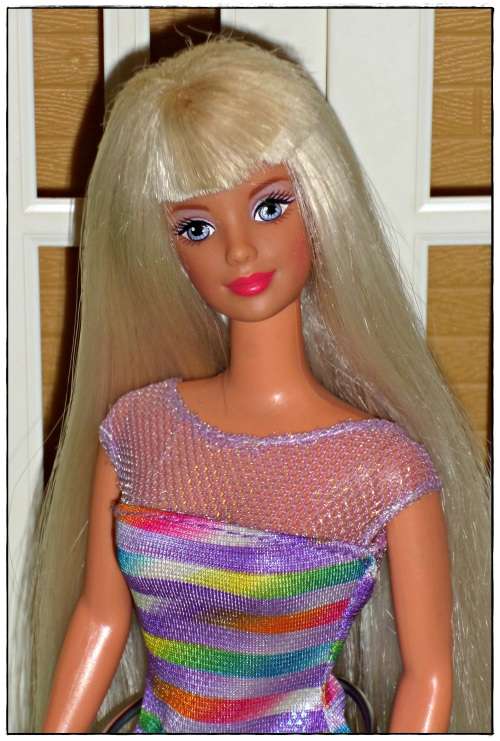 Bead Blast Barbie doll made by Mattel