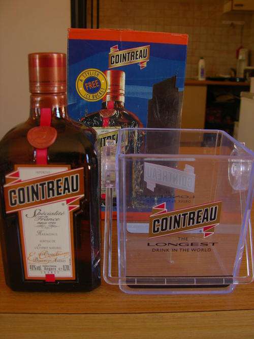 Cointreau Liqueur 70cl  in presentation box with ice cooler. Sealed