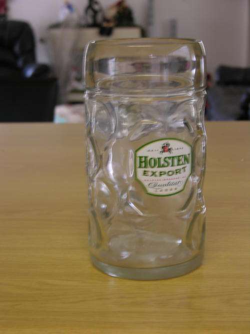 Holstein Pils Beer mug glass 1Litre Rare