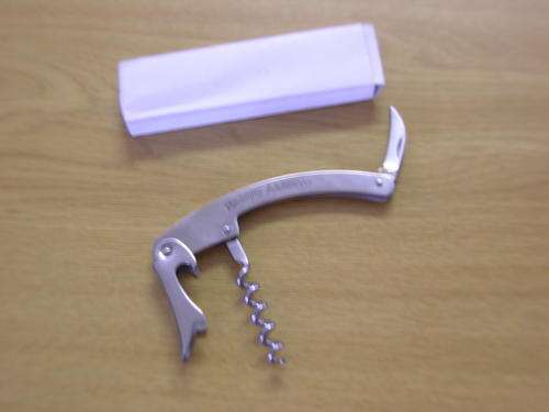 Nastro Azzuro Bar set Bottle opener,Corkscrew and knife in box .From England