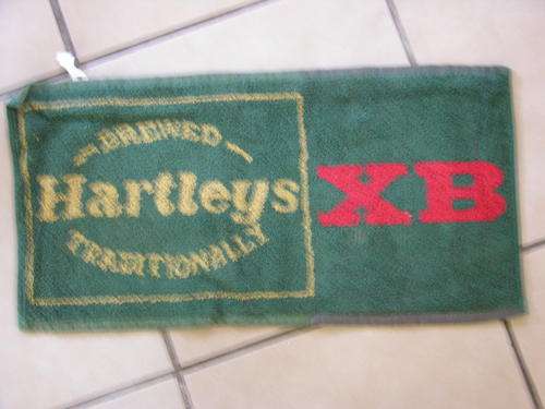 Hartleys XB beer bar towel - rare & collectable